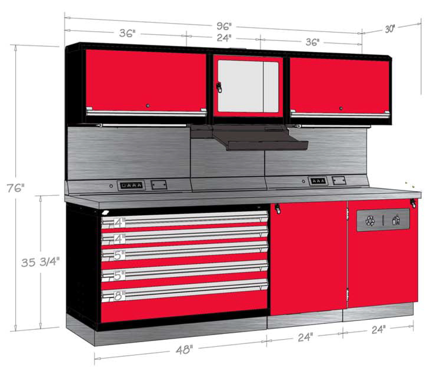 Trade Show Teardown Bench Hi Cube Storage Products