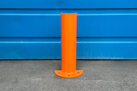 Floor mounted warehouse corner guard