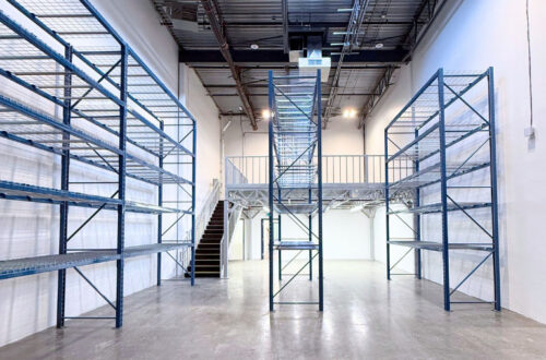 Hi-Cube-Storage-Aerospace-Case-Study-Langley-BC-1 Selective pallet racking system for an aerospace warehouse