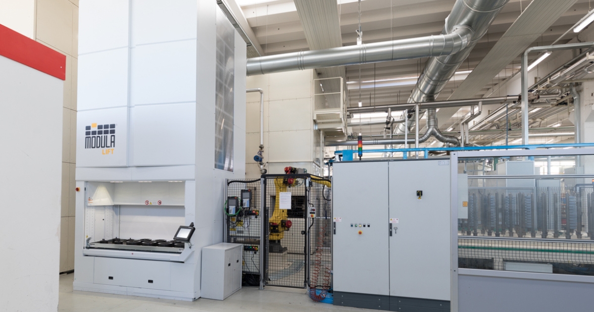 Modula Lift VLM integration in an industrial facility